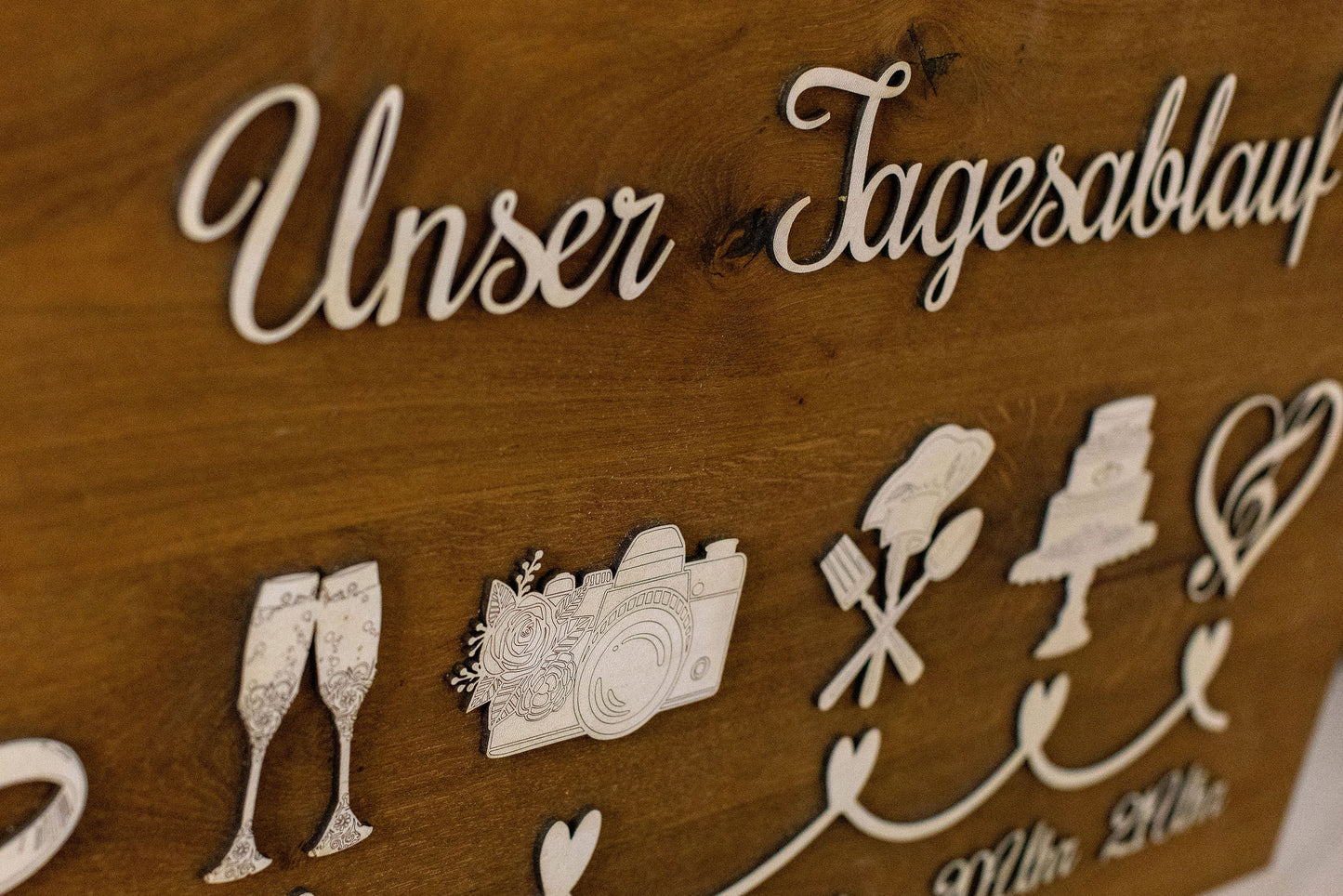 Hochzeits-Tagesablauf - Personalisierte Planung für Ihren großen Tag | personalisierbar