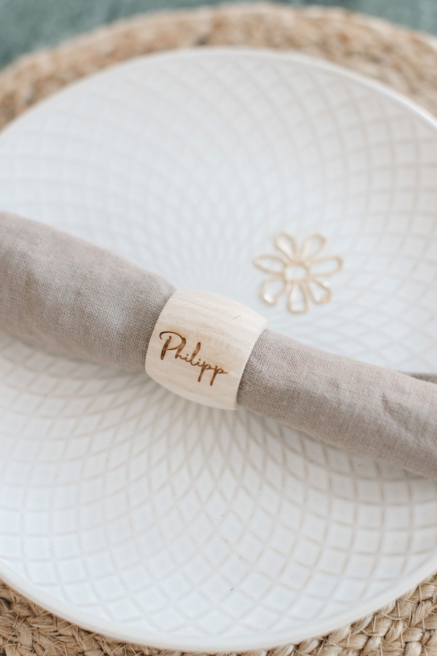 Serviettenringe Oval - Stilvolle Tischdekoration für besondere Anlässe | personalisierbar