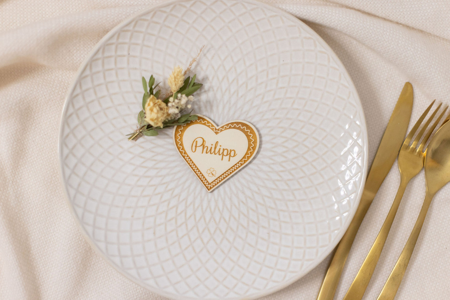 Personalisierte Platzkarten für Hochzeiten - Einzigartige Gastgeschenke mit Namen | personalisierbar