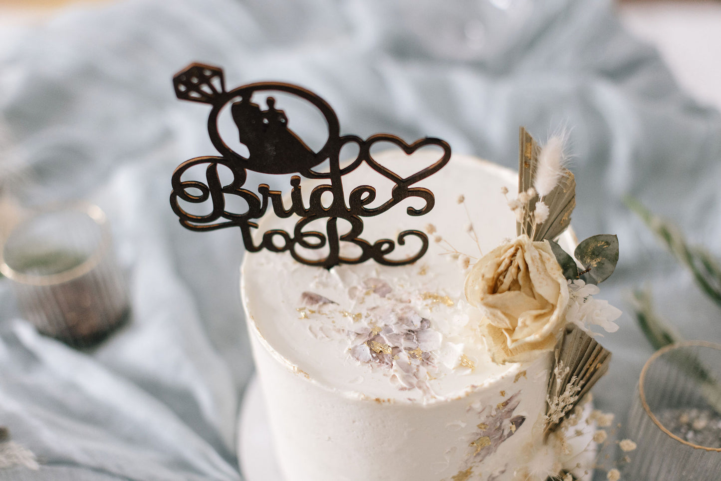 Hochzeit Cake Topper | Tortenstecker | Tortenfigur | Bride to Be