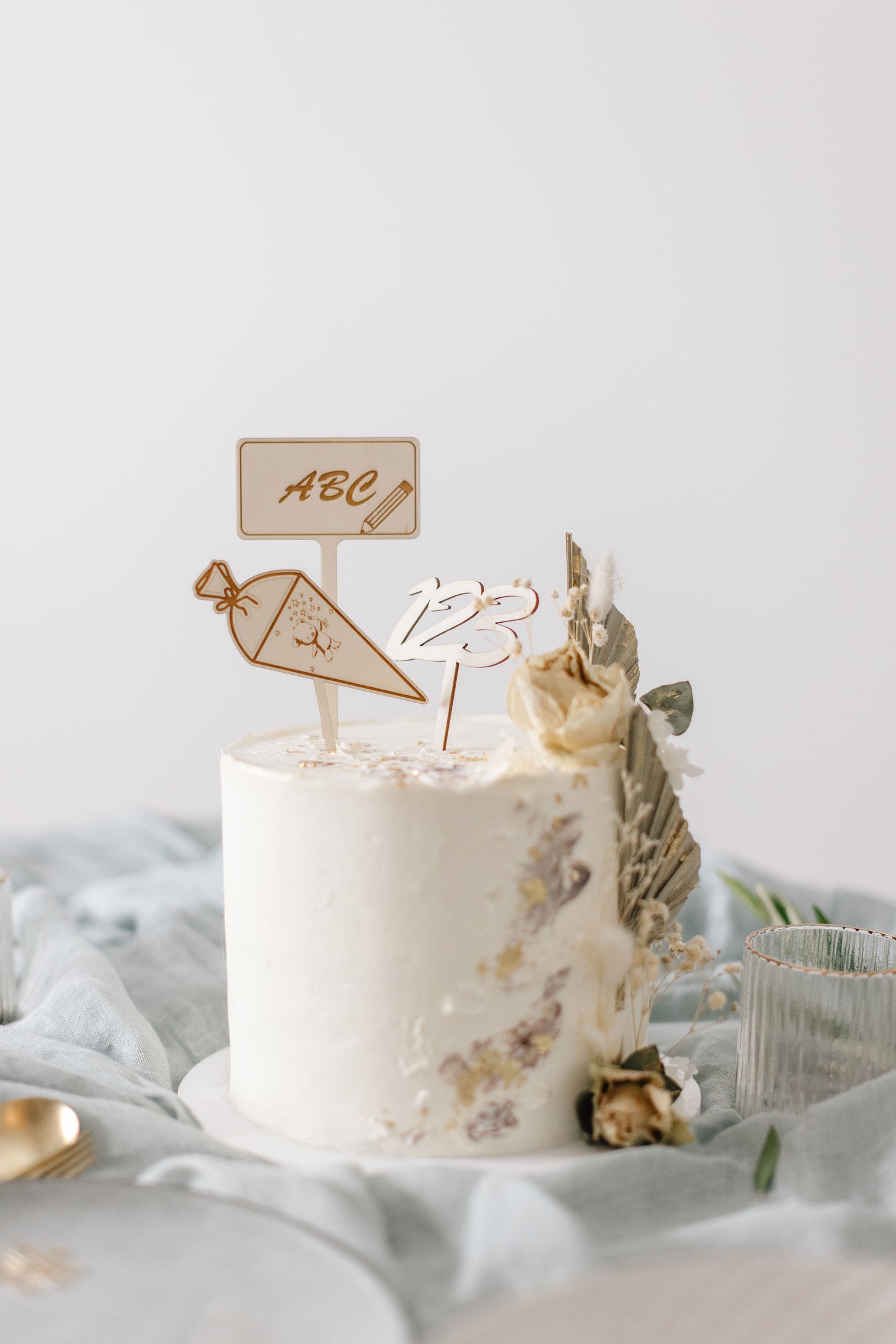 Schulkind | Caketopper zum Schulanfang | Cake Topper personalisiert | Cake Topper aus Holz | Cake Topper | Tortenaufstecker | ABC-Schüler