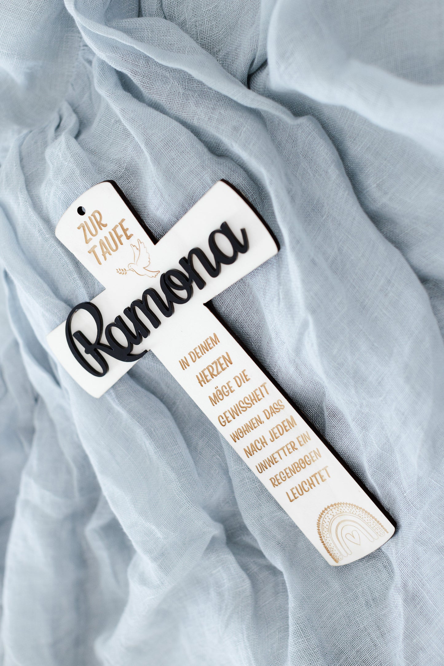 Taufkreuz personalisiert | Kommunionkreuz | Taufkreuz aus Holz mit Name | Taufe Geschenk | Taufdeko | Taufe | Firmung | Erstkommunion | personalisierbar