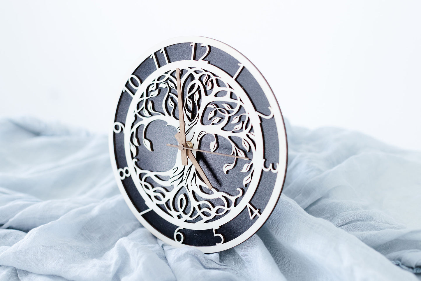 Uhr | Wanduhr | Uhr aus Holz | Baum des Lebens | Aufhänge Uhr |