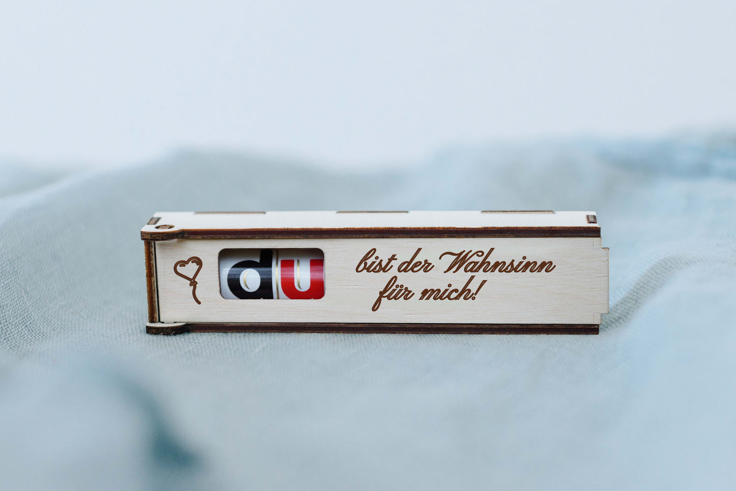 Personalisierte Duplo-Geschenkverpackung mit Gravur – Liebevolle Sprüche für besondere Anlässe |