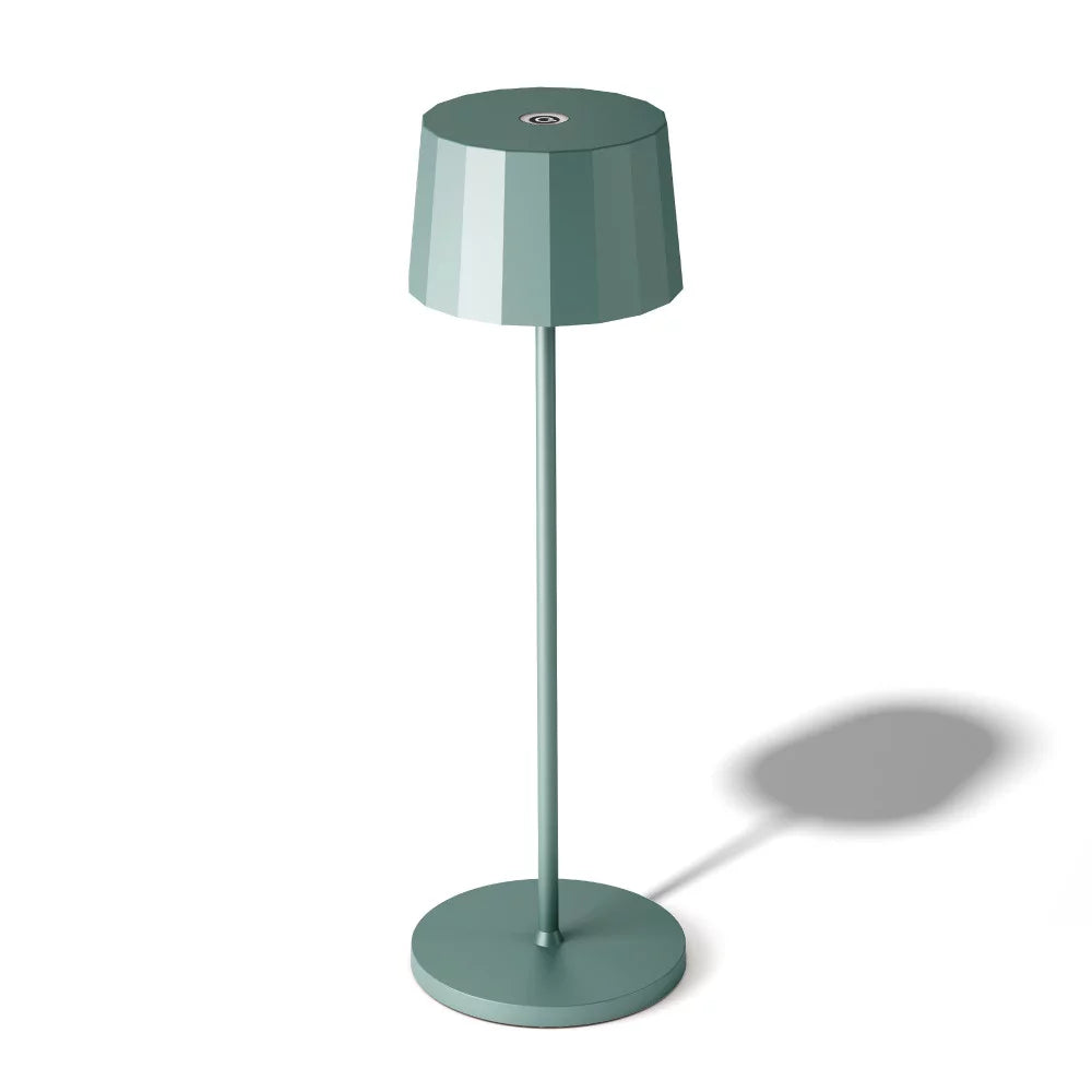 Kabellose Tischlampe Modern Grün – Akku 9h aufladbar | Wetterfest IP65 | Dimmbar | Lido Grün