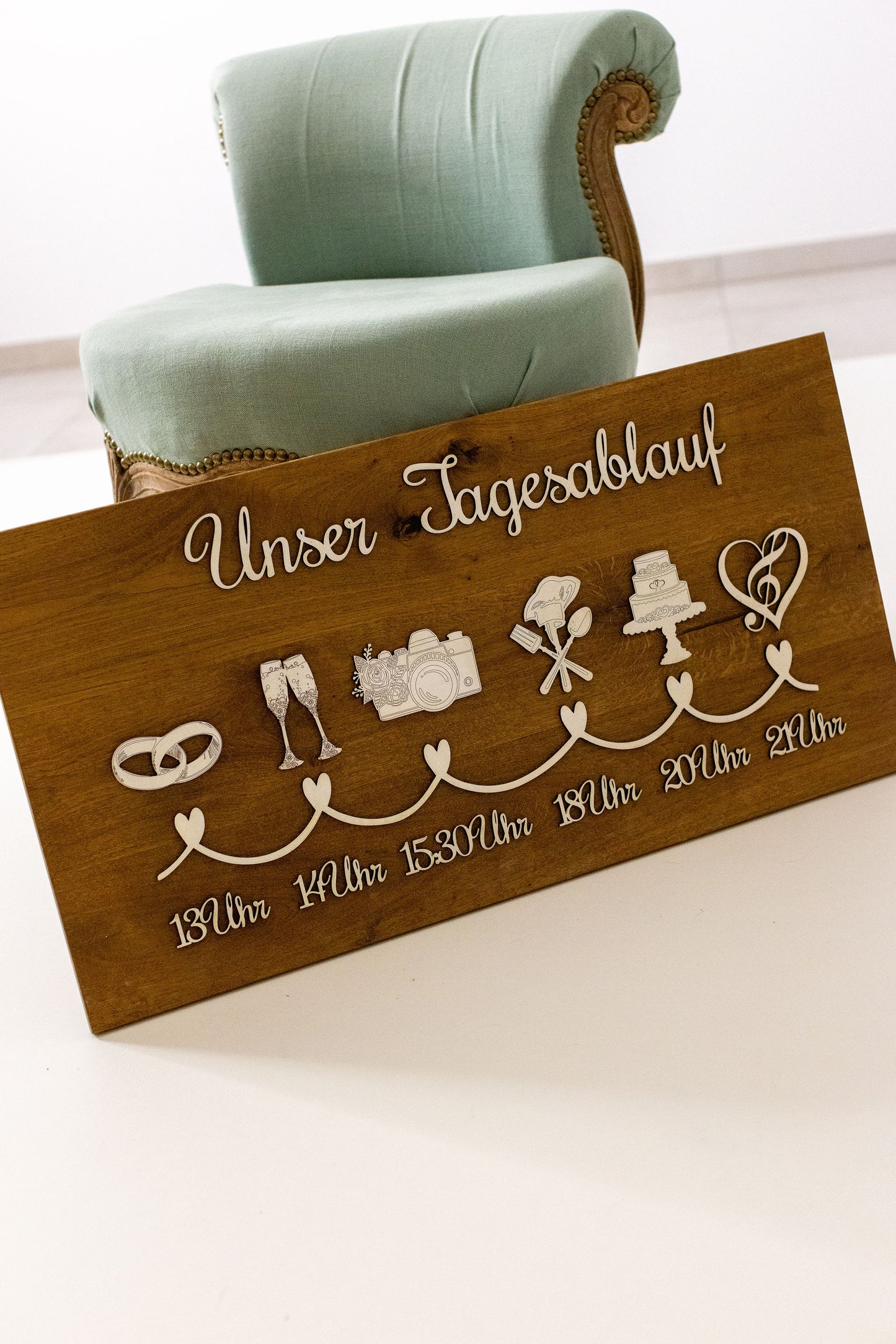 Hochzeits-Tagesablauf - Personalisierte Planung für Ihren großen Tag | personalisierbar