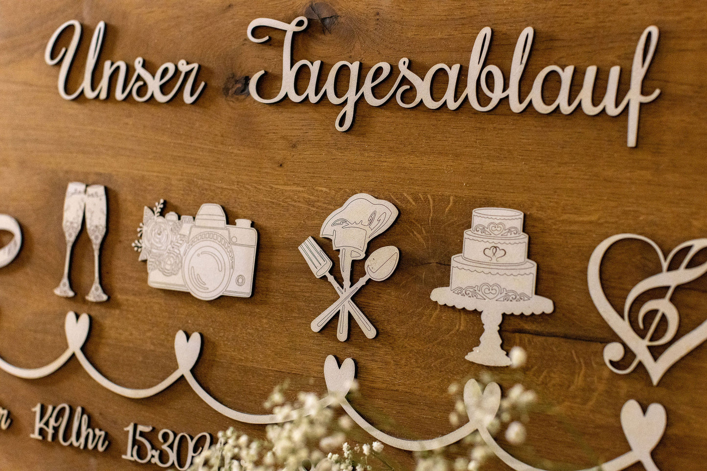 Hochzeits-Tagesablauf - Personalisierte Planung für Ihren großen Tag | personalisierbar