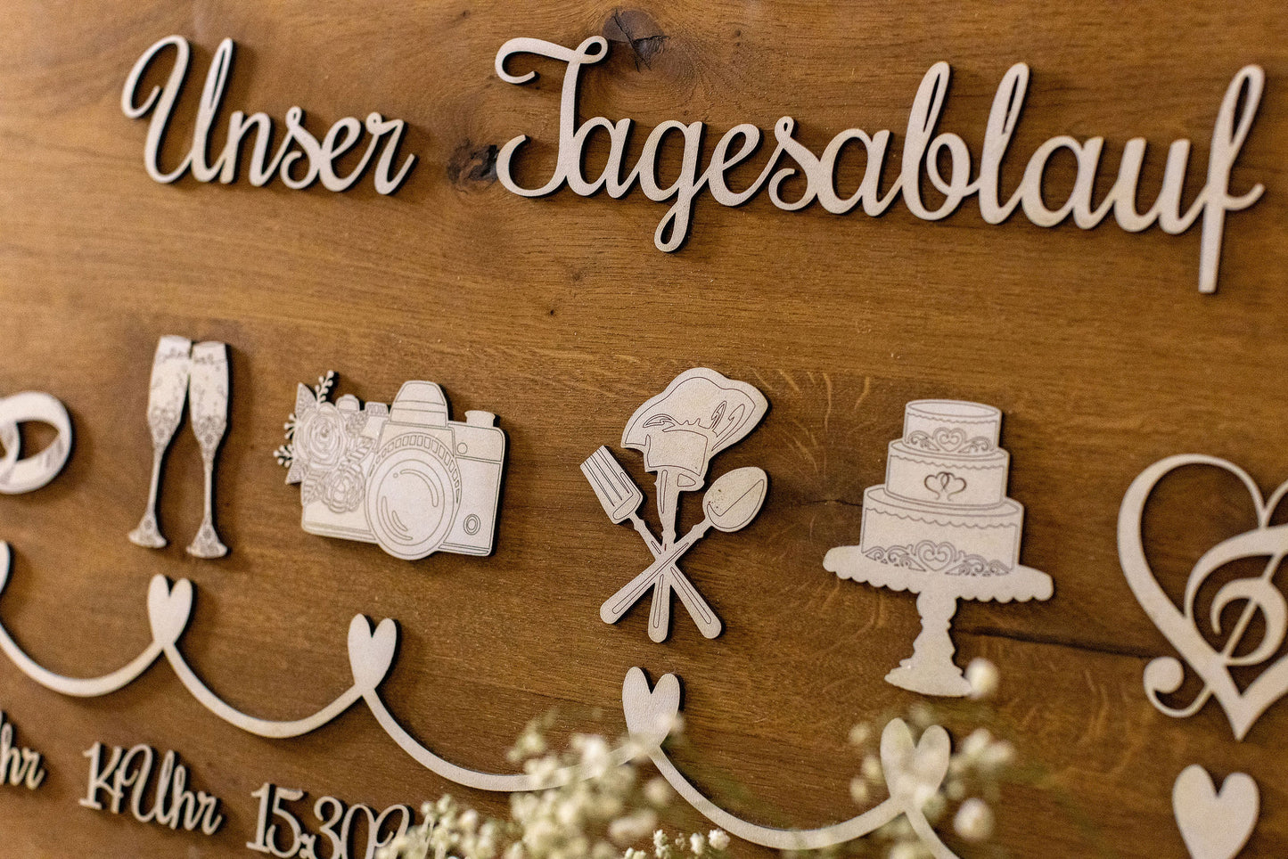 Hochzeits-Tagesablauf - Personalisierte Planung für Ihren großen Tag | personalisierbar