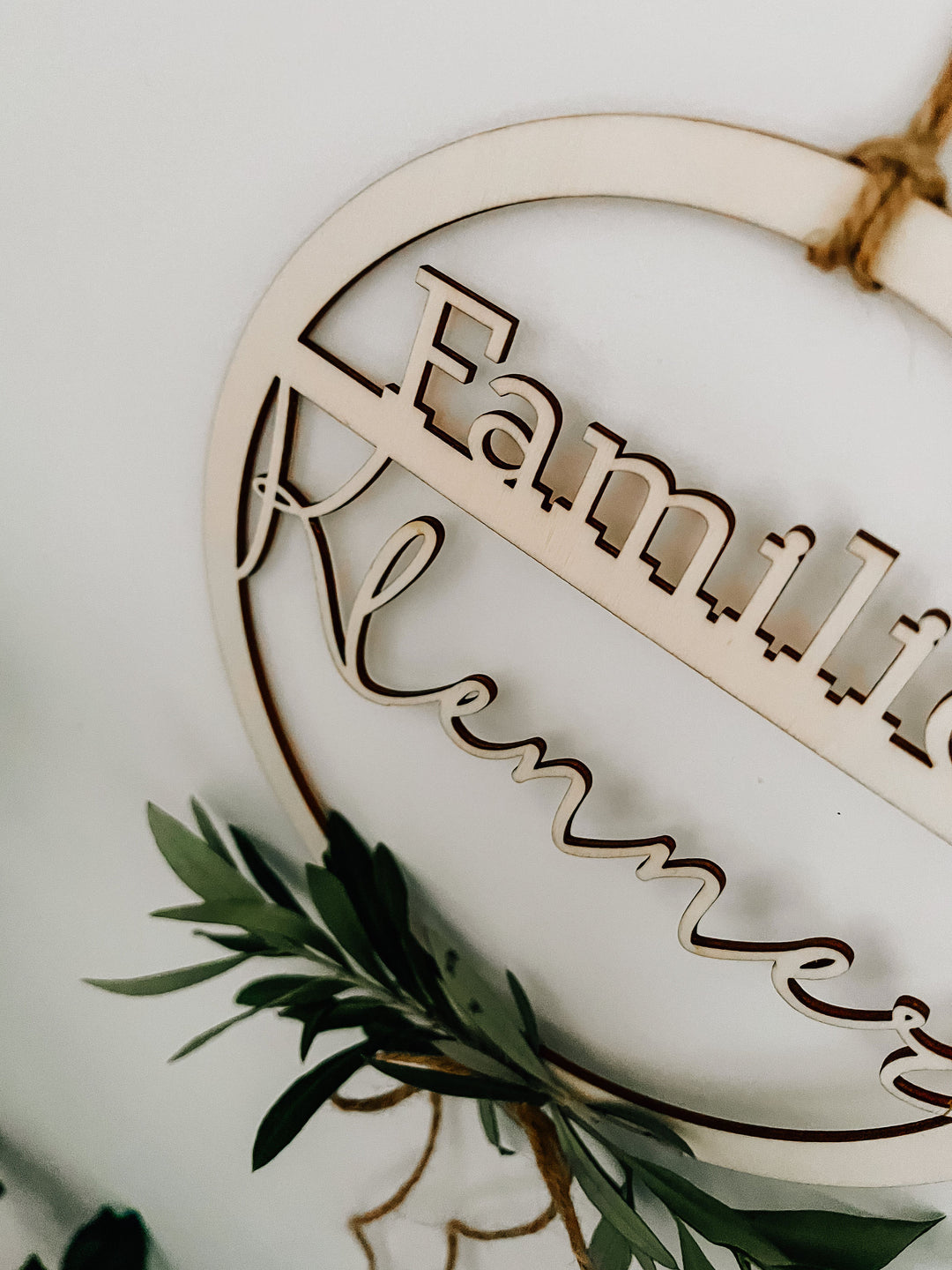 Loop | Holz Loop| Holz Ring | personalisierte Loops | Türschild | Schriftzug | Familienname | personalisierbar