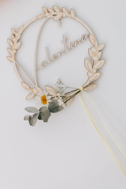 Loop | Holz Loop | Holz Ring | personalisierte Loops | Türschild | Schriftzug | Name | Loop zur Taufe | personalisierbar