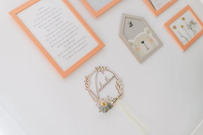 Loop | Holz Loop| Holz Ring | personalisierte Loops | Türschild | Schriftzug | Familienname | personalisierbar