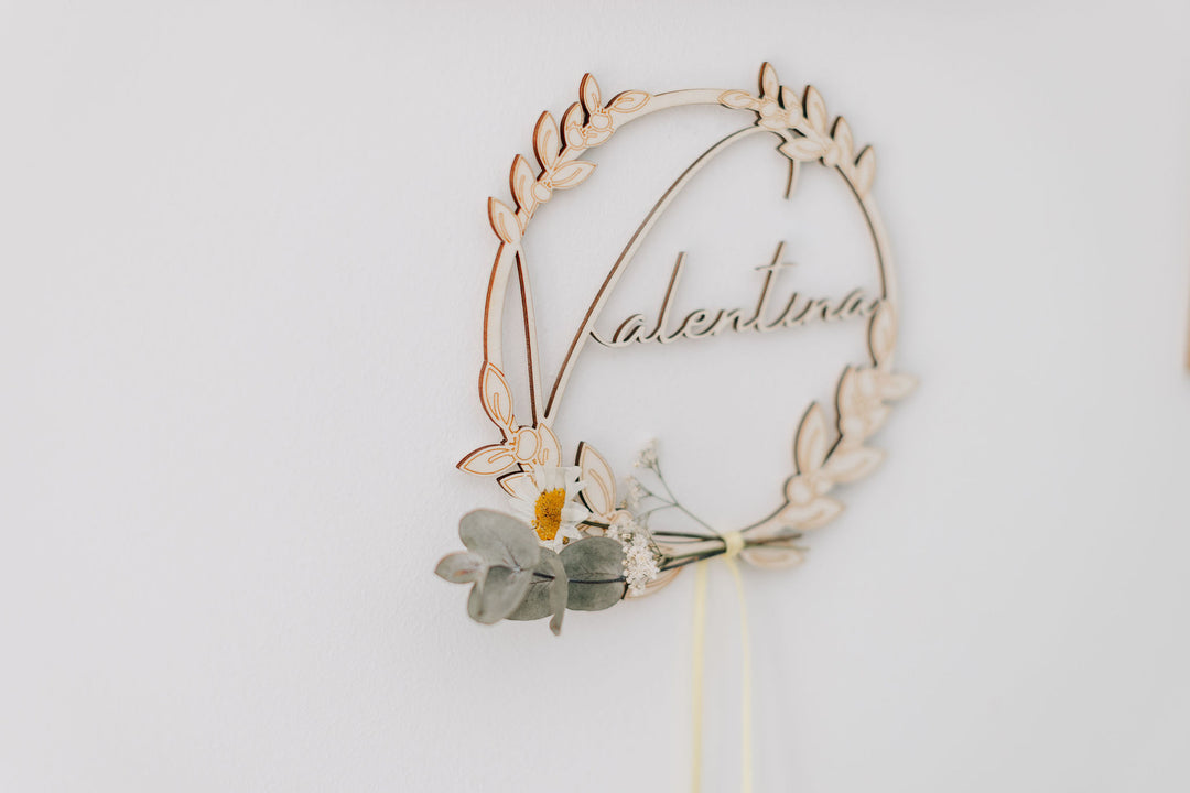 Loop | Holz Loop| Holz Ring | personalisierte Loops | Türschild | Schriftzug | Familienname | personalisierbar