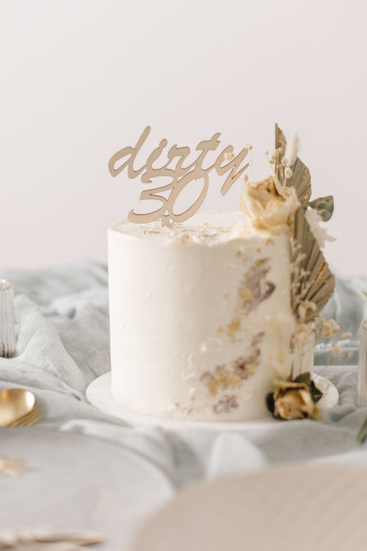 Geburtstag Cake Topper | Tortenstecker | Tortenfigur | dirty 30