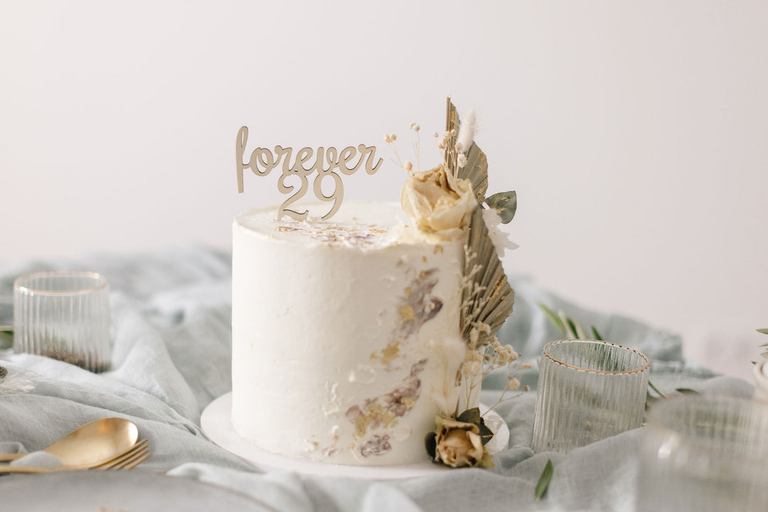 Geburtstag Cake Topper | Tortenstecker | Tortenfigur |  forever 29
