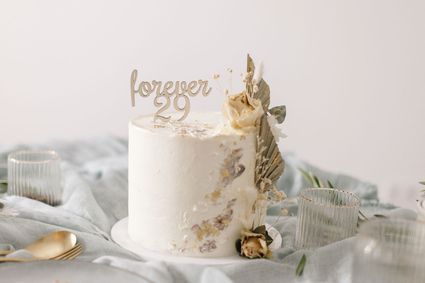 Geburtstag Cake Topper | Tortenstecker | Tortenfigur |  forever 29