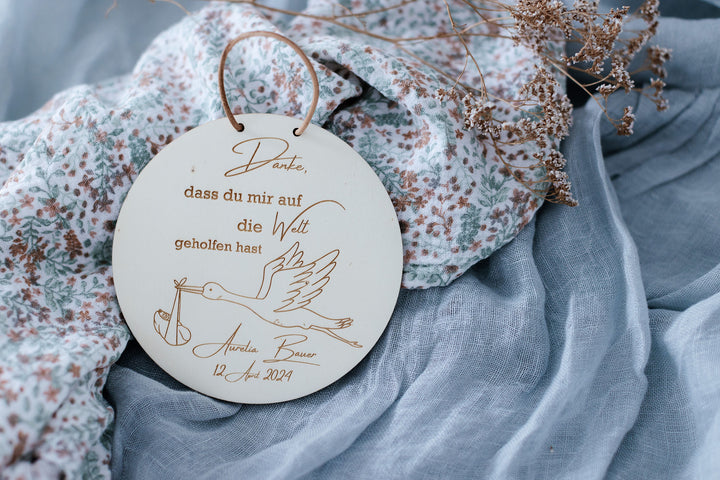 Hebamme Geschenk | Hebamme Dankeschön | Hebamme Abschieds Geschenk | personalisiert | Danke, dass du mir... | Geschenk für Hebammen | personalisierbar