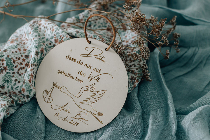 Hebamme Geschenk | Hebamme Dankeschön | Hebamme Abschieds Geschenk | personalisiert | Danke, dass du mir... | Geschenk für Hebammen | personalisierbar