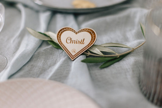 Personalisierte Platzkarten für Hochzeiten - Einzigartige Gastgeschenke mit Namen | personalisierbar