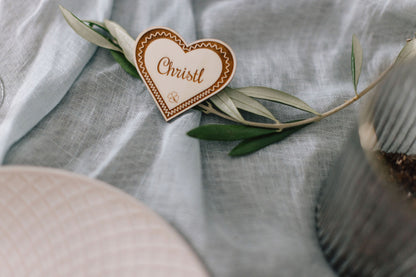 Personalisierte Platzkarten für Hochzeiten - Einzigartige Gastgeschenke mit Namen | personalisierbar