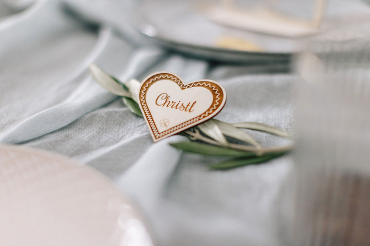 Personalisierte Platzkarten für Hochzeiten - Einzigartige Gastgeschenke mit Namen | personalisierbar
