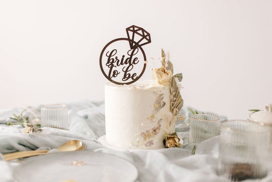 Hochzeit Cake Topper | Tortenstecker | Tortenfigur | Bride to Be