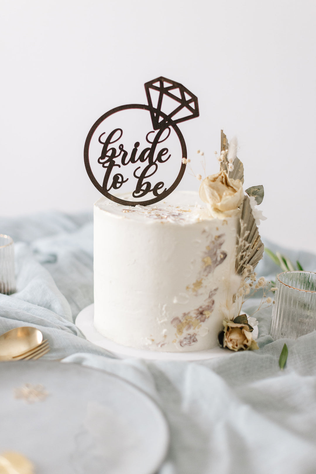 Hochzeit Cake Topper | Tortenstecker | Tortenfigur | Bride to Be