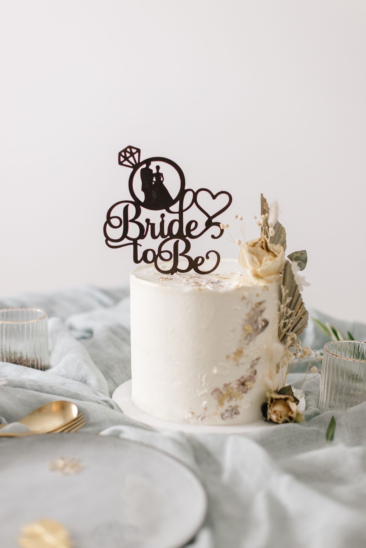 Hochzeit Cake Topper | Tortenstecker | Tortenfigur | Bride to Be