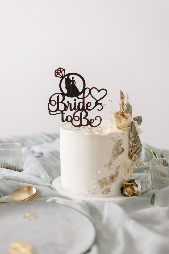 Hochzeit Cake Topper | Tortenstecker | Tortenfigur | Bride to Be