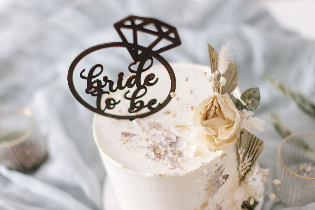 Hochzeit Cake Topper | Tortenstecker | Tortenfigur | Bride to Be
