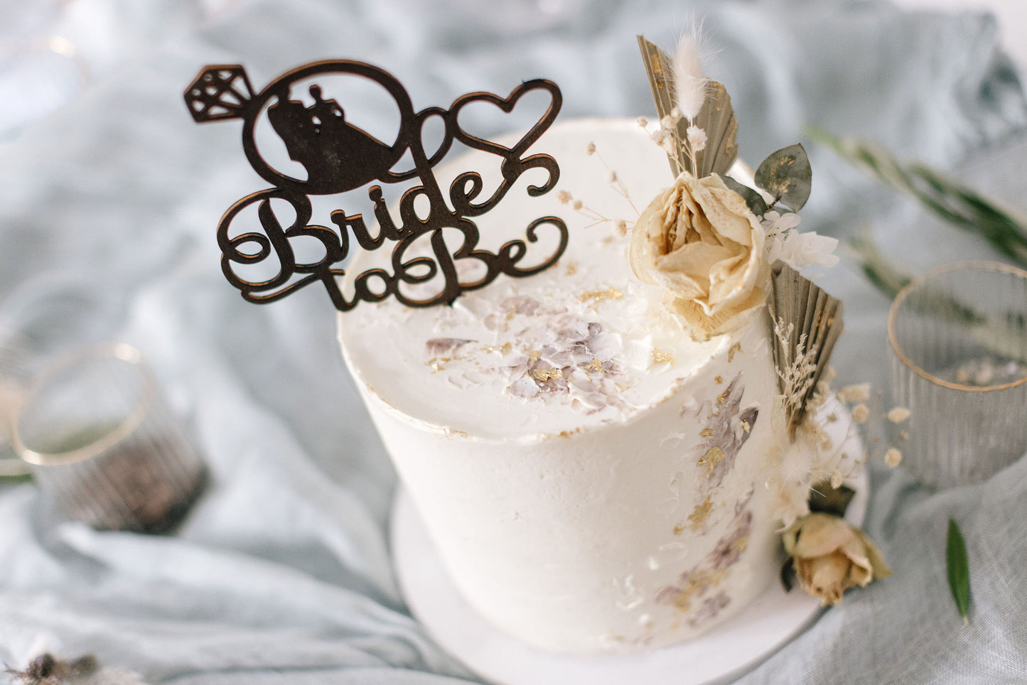 Hochzeit Cake Topper | Tortenstecker | Tortenfigur | Bride to Be