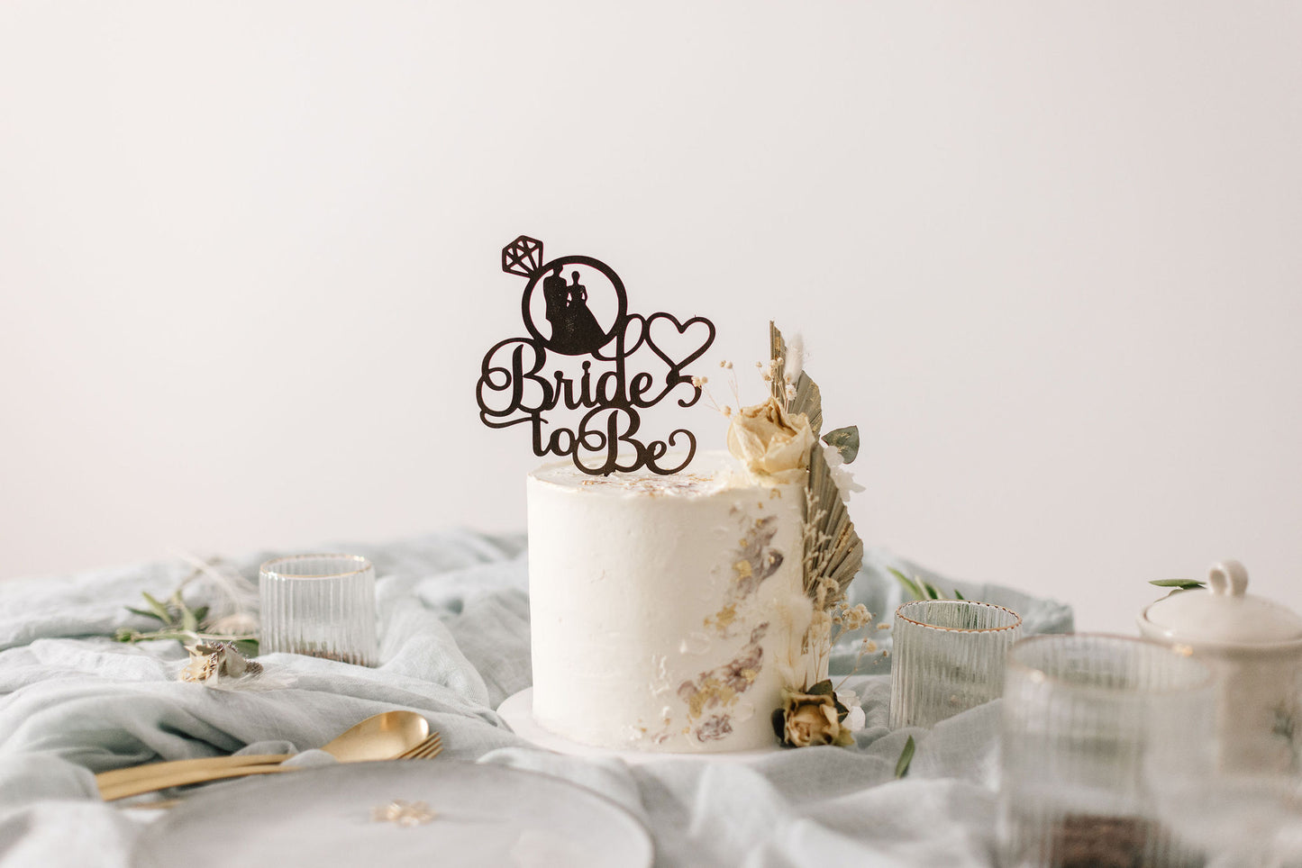 Hochzeit Cake Topper | Tortenstecker | Tortenfigur | Bride to Be