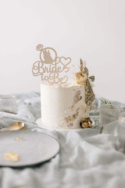 Hochzeit Cake Topper | Tortenstecker | Tortenfigur | Bride to Be
