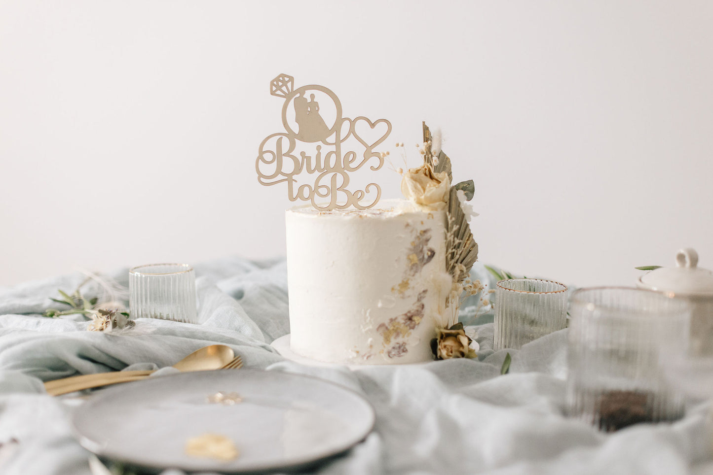 Hochzeit Cake Topper | Tortenstecker | Tortenfigur | Bride to Be