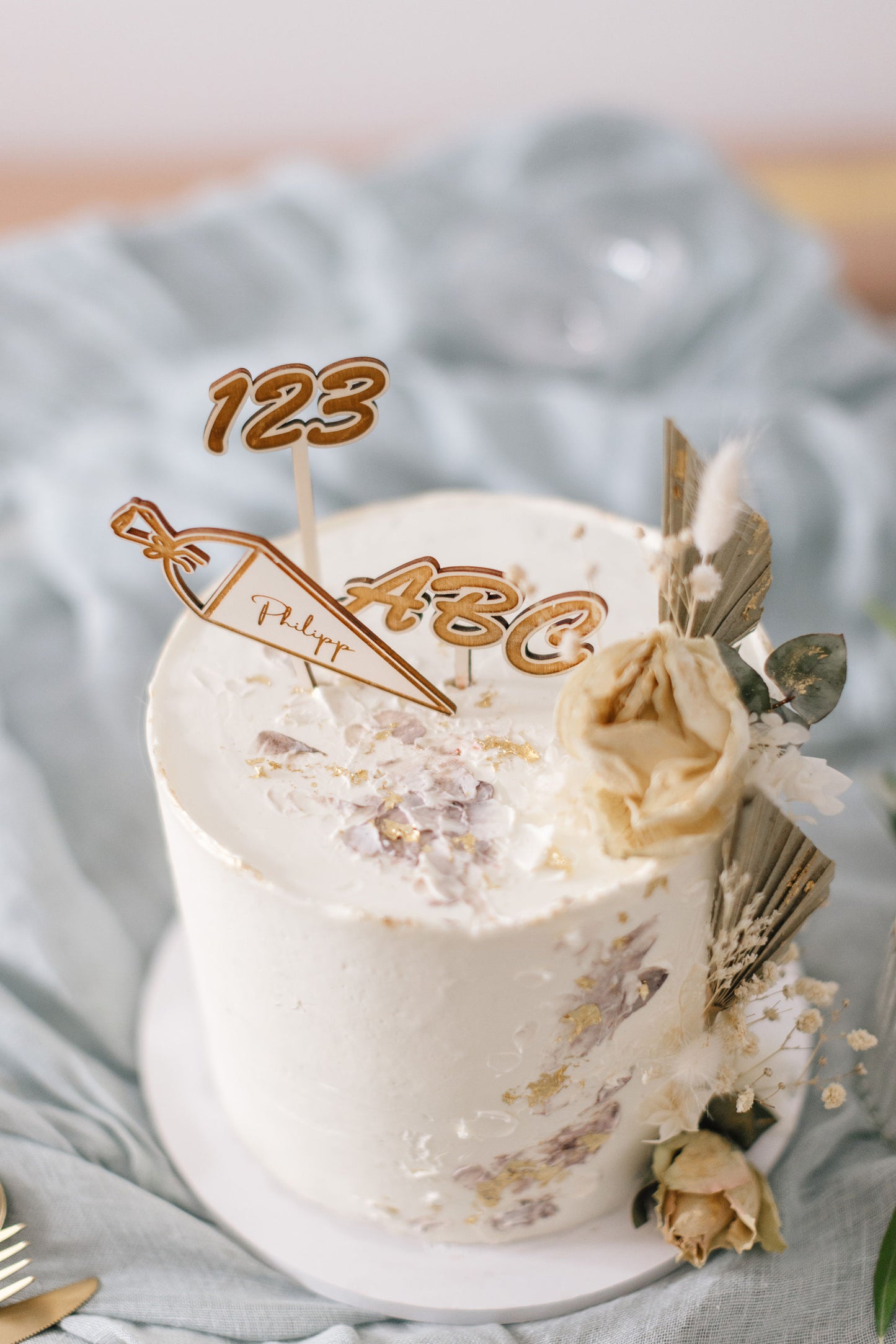Schulkind | Caketopper zum Schulanfang | Cake Topper personalisiert | Cake Topper aus Holz | Cake Topper | Tortenaufstecker | ABC-Schüler | personalisierbar
