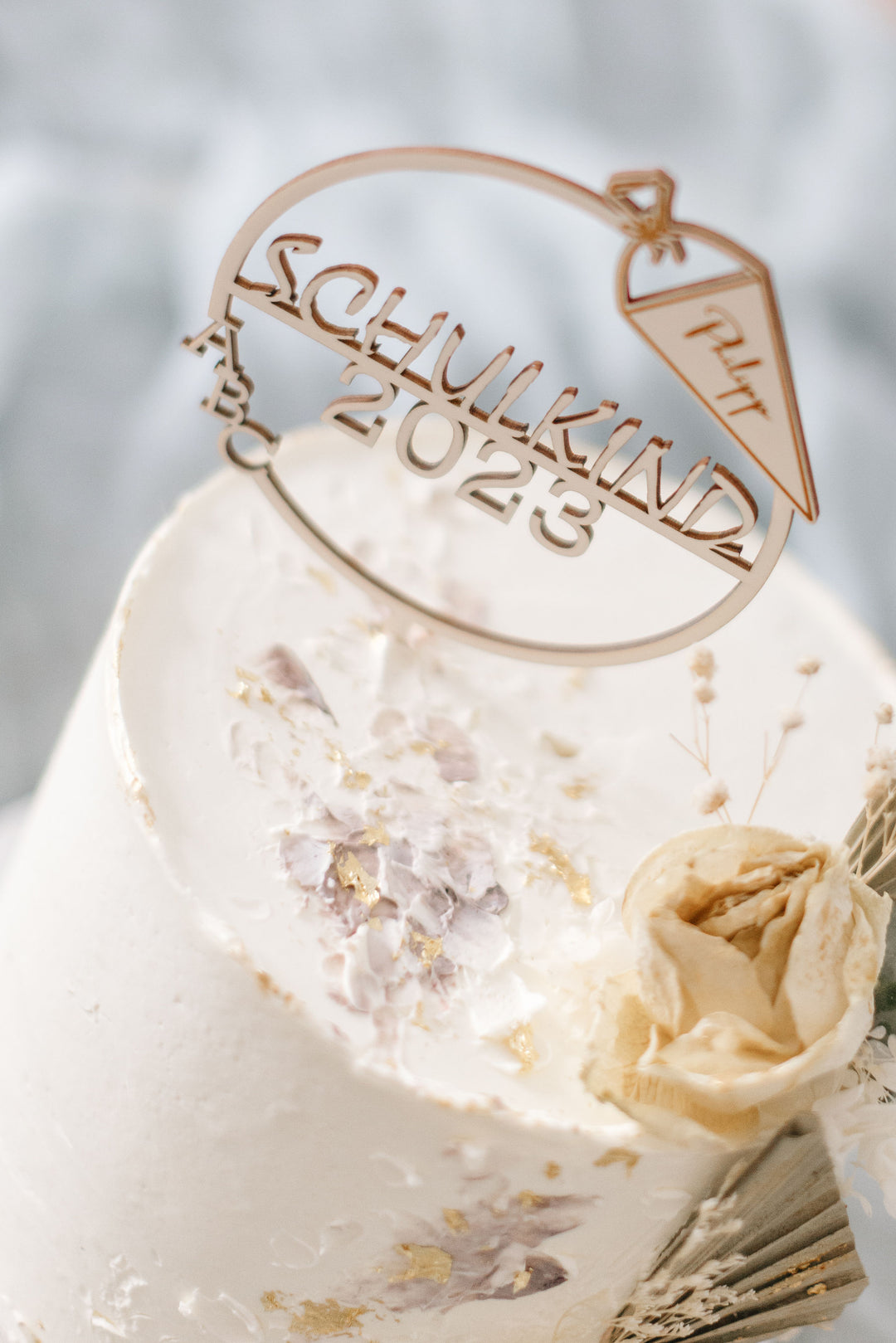 Schulkind | Caketopper zum Schulanfang | Cake Topper personalisiert | Cake Topper aus Holz | Cake Topper | Tortenaufstecker | ABC-Schüler | personalisierbar (Kopie)