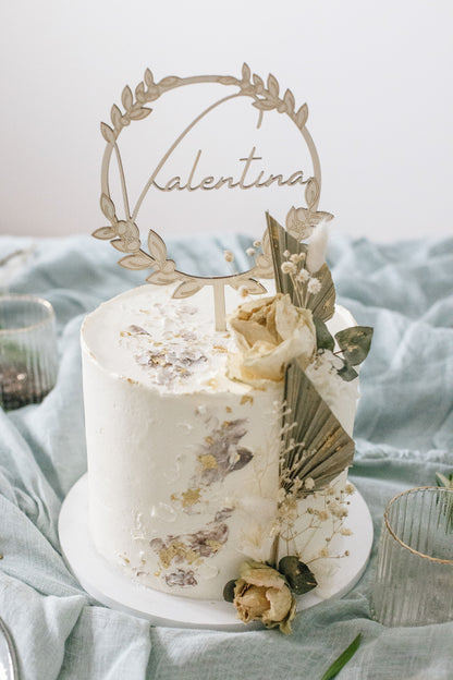 Personalisierter Caketopper zur Taufe| Tortenstecker | Tortenfigur | Personalisierte Dekoration für Tauffeier | personalisierbar