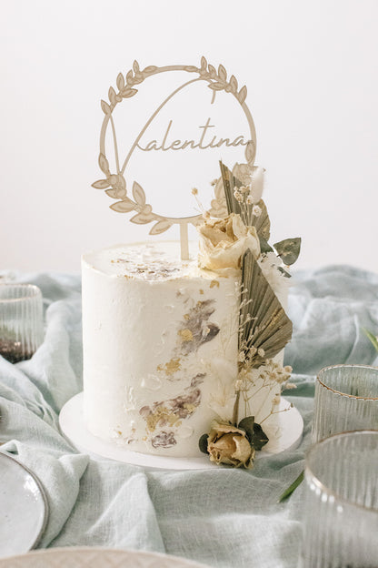 Personalisierter Caketopper zur Taufe| Tortenstecker | Tortenfigur | Personalisierte Dekoration für Tauffeier | personalisierbar