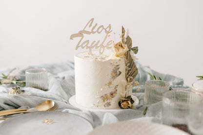 Personalisierter Caketopper zur Taufe| Tortenstecker | Tortenfigur | Personalisierte Dekoration für Tauffeier | personalisierbar