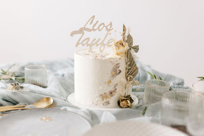 Personalisierter Caketopper zur Taufe| Tortenstecker | Tortenfigur | Personalisierte Dekoration für Tauffeier | personalisierbar