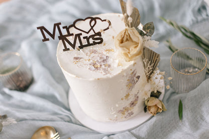 Hochzeit Cake Topper | Tortenstecker | Tortenfigur | Mr. & Mrs.