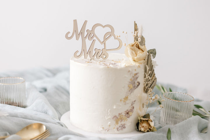 Hochzeit Cake Topper | Tortenstecker | Tortenfigur | Mr. &amp; Mrs.