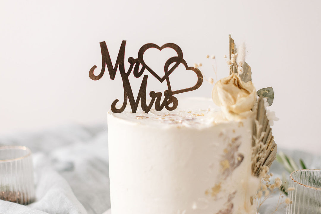 Hochzeit Cake Topper | Tortenstecker | Tortenfigur | Mr. &amp; Mrs.