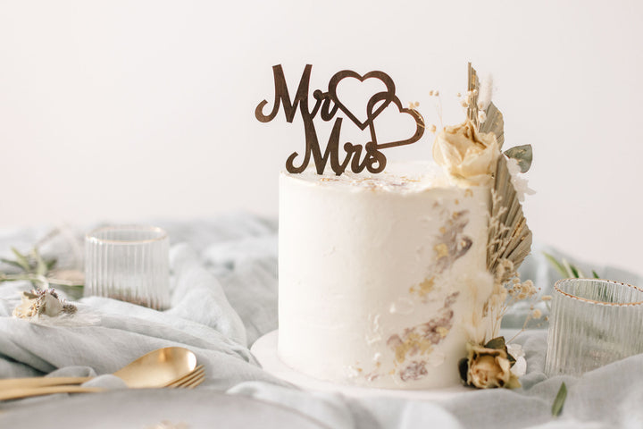 Hochzeit Cake Topper | Tortenstecker | Tortenfigur | Mr. &amp; Mrs.