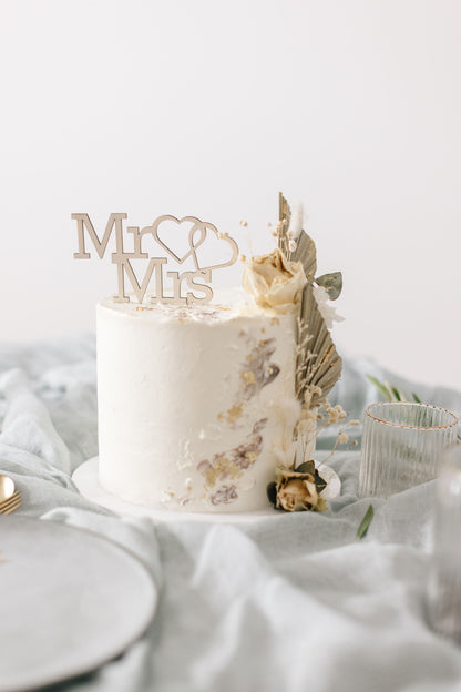Hochzeit Cake Topper | Tortenstecker | Tortenfigur | Mr. & Mrs.