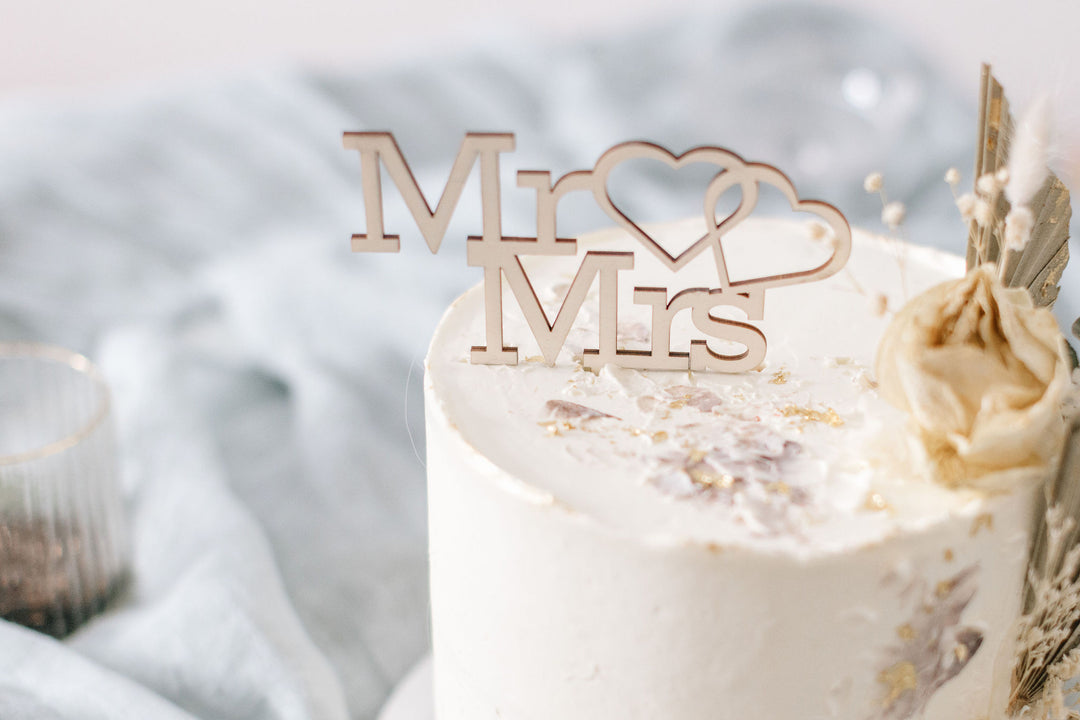 Hochzeit Cake Topper | Tortenstecker | Tortenfigur | Mr. &amp; Mrs.