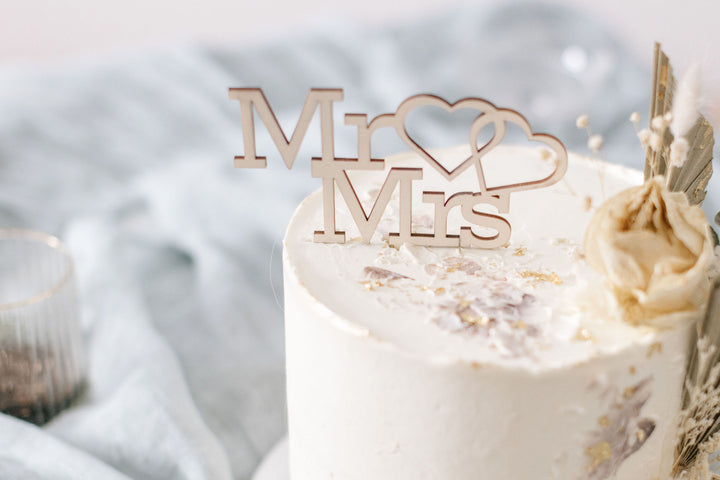 Hochzeit Cake Topper | Tortenstecker | Tortenfigur | Mr. &amp; Mrs.