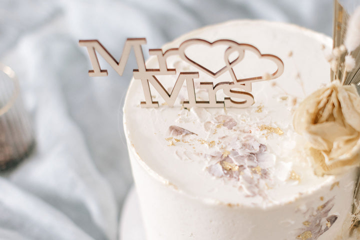 Hochzeit Cake Topper | Tortenstecker | Tortenfigur | Mr. &amp; Mrs.
