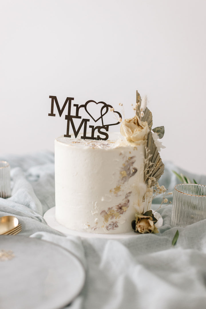 Hochzeit Cake Topper | Tortenstecker | Tortenfigur | Mr. &amp; Mrs.