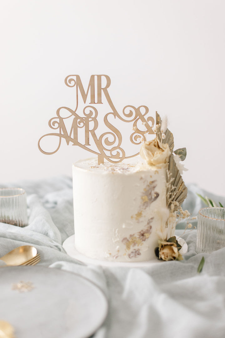 Hochzeit Cake Topper | Tortenstecker | Tortenfigur | Mr. &amp; Mrs.