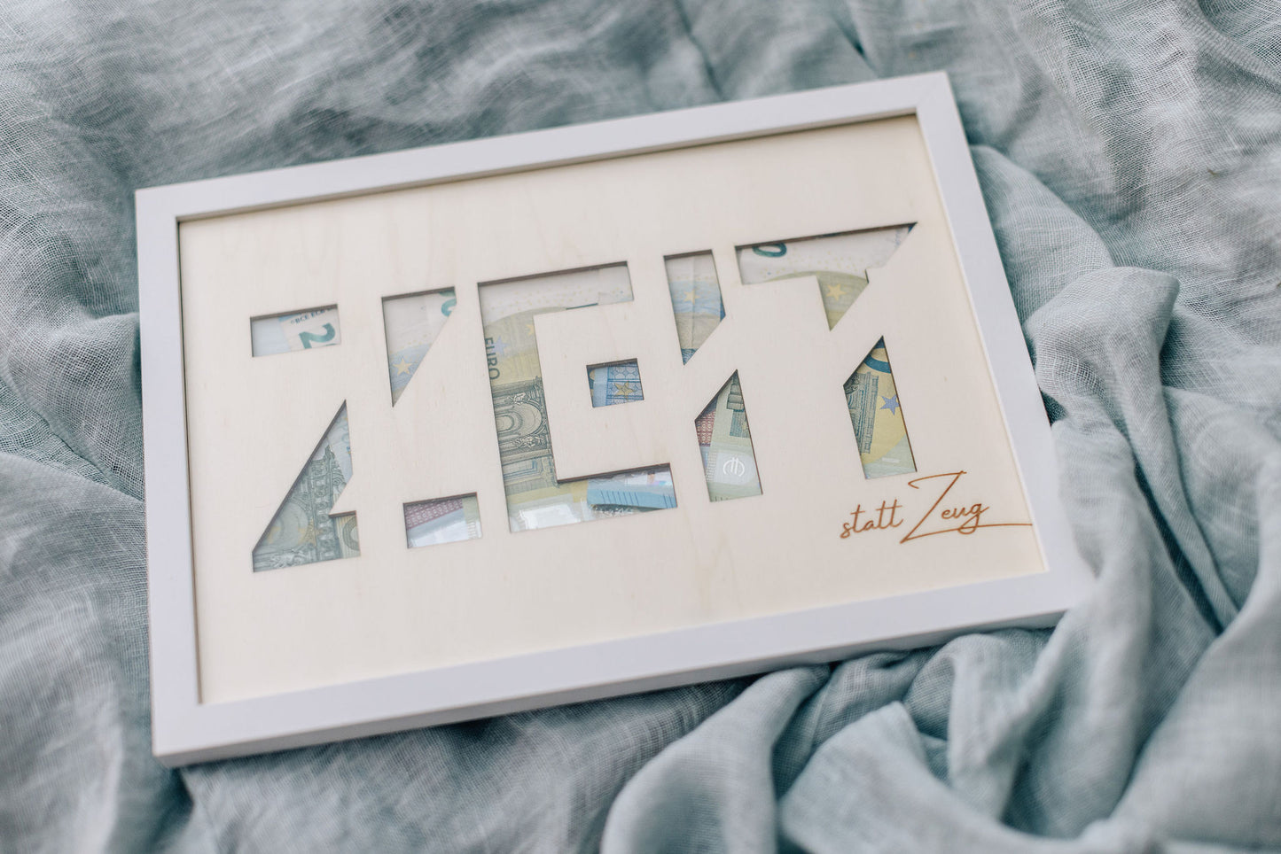 Geschenk zum Geburtstag | Geldgeschenk | personalisiertes Geburtstagsgeschenk | ZEIT | personalisierbar